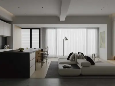 apartment interior scenes        3D model shop