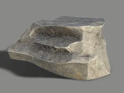 Mountain Rock 07 Low-poly 3D model