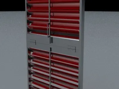 VERTICAL FOLDING WINDOW 3D model