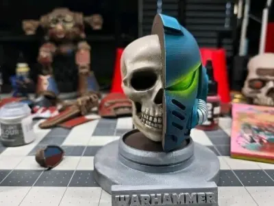 Sci-fi Skull Helmet  3D print model