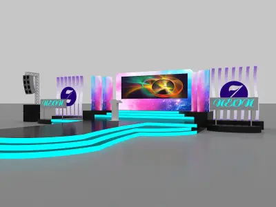 Event Stage Design 3D model