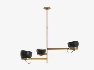 Lightwell Triple Chandelier 3D model