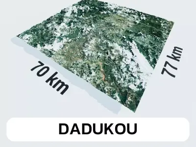 Dadukou China City Landscape 3D Model 3D model