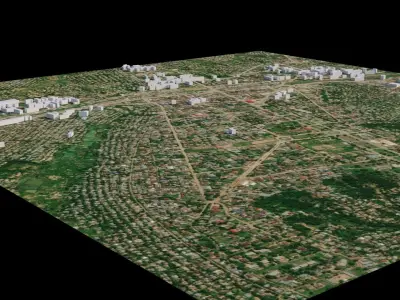 Kananga - Democratic Republic of the Congo 3D model