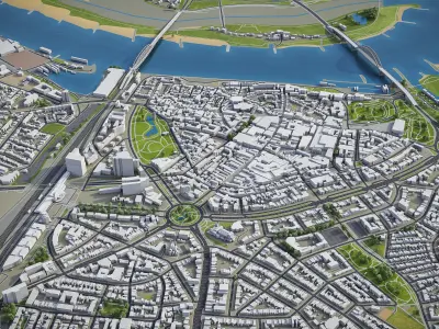 Nijmegen Low-poly 3D model