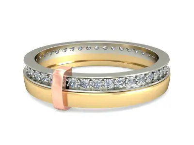  Wedding Engagement Band Ring 3D print model