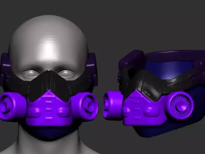 helmet high poly sculpt 3d printable  3D model 114