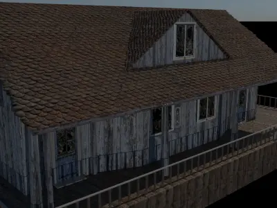 Old Wooden House 3D model