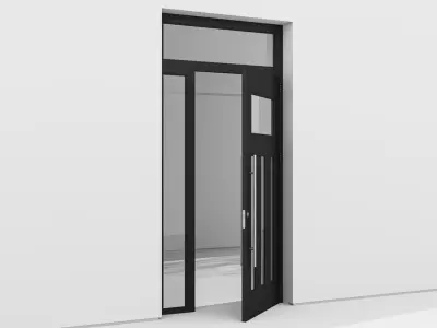 Aluminium door 145 3D model
