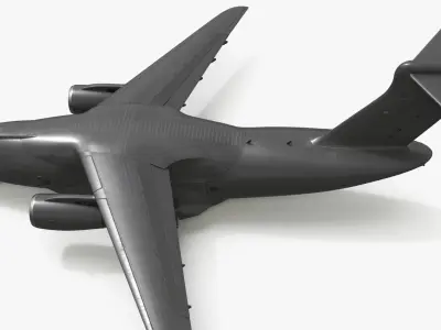  Tactical Transport Aircraft Black Simplified 