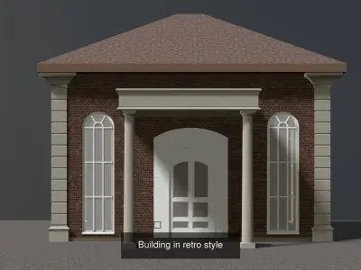 Retro and vintage building 3D Model Pack