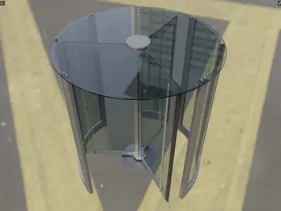 Revolving door Dorma Crane 4000 3D model