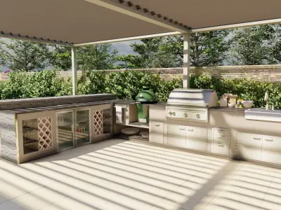 Outdoor Kitchen  3D model