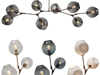 BRANCHING BUBBLES BB 08 03 Low-poly 3D model
