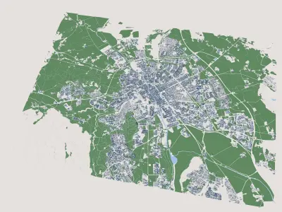 Uppsala City Sweden 3D model