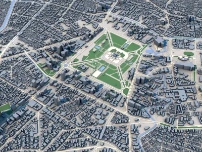 Jakarta City Indonesia 3D model