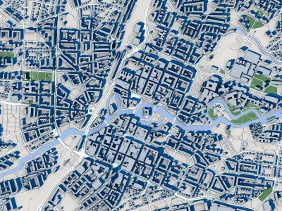 Orebro City Sweden 3D model