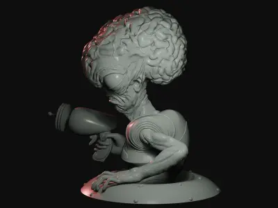 Saucer Man 3D print model