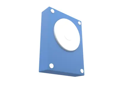 Hard Disk Icon v1 002 Low-poly 3D model