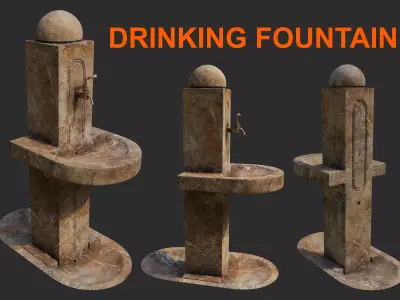 Drinking Fountain 3D model