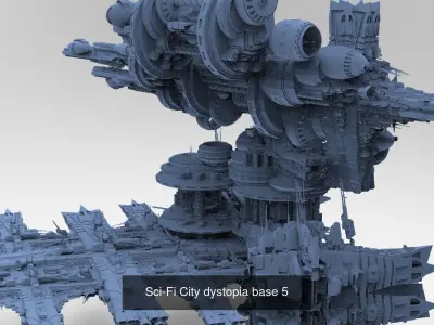 Sci-Fi Dystopian Collection 1 3D Model Pack