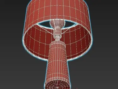VOGUE table lamp with shade 3D model