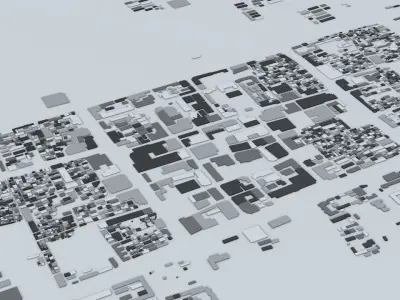 Suzhou Streets and Buildings 3D model