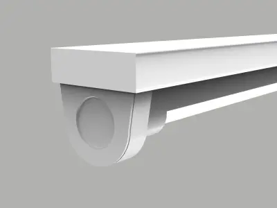 Tube Fluorescent Light - 1 Meter 3D model