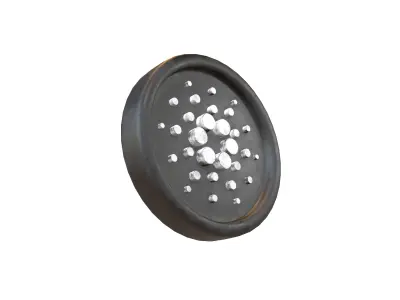 Cartoon Cardano Coin v1 006 Low-poly 3D model