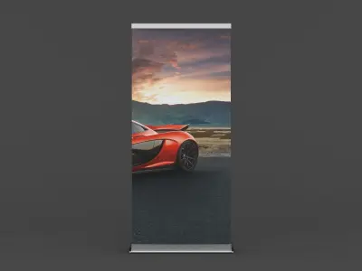 Roller Banner 3D model