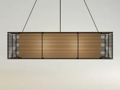KAI Rectangular Hanging Lamp - Slim 3D model