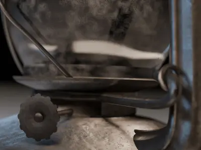 Old gasoline lantern 3D model