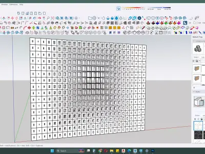 Parametric Wall System SketchUp 3D Model 3D model