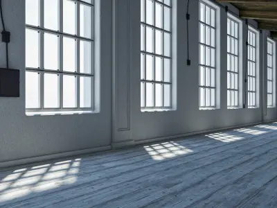 Loft interior Scene 3 3D model