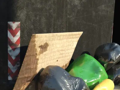 Trash Collection Low-poly 3D model