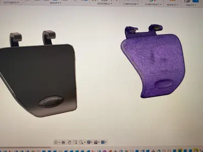 Indian Challenger glove box door - cover Storage door motorcycle 3D print model