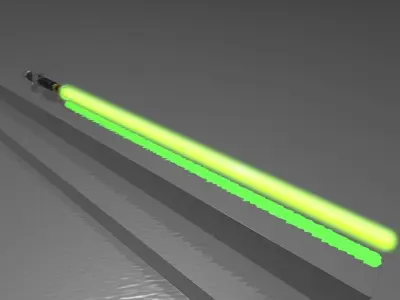 Obi-Wan Kenobis lightsaber Free 3D model