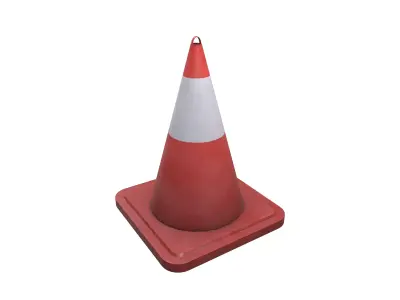 Traffic Cone - Road Pontoon Low-poly 3D model