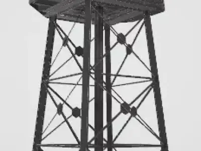 Water Tower 3D model