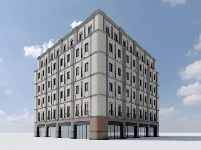 Modular City Building 3D model