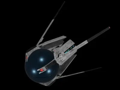 Star Trek Landing Pod Low-poly 3D model
