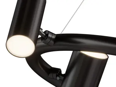 Can Can Round Suspension Lamp Low-poly 3D model