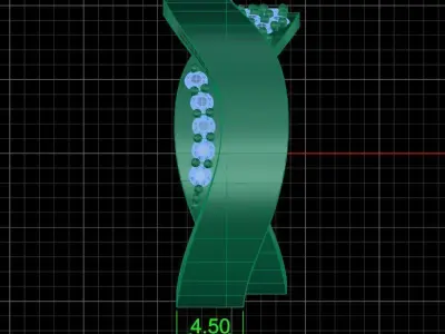 Jewelry ring 353 3D print model