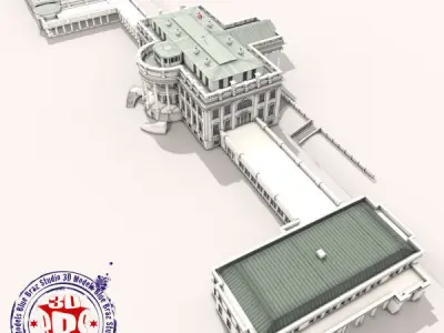 White House complex 3D model