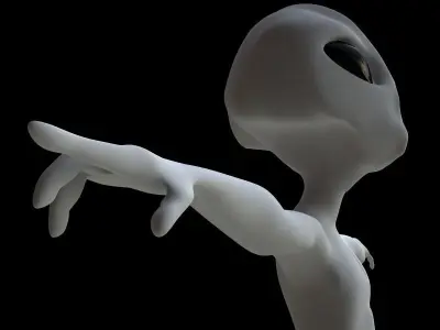 Alien humanoid 3D model