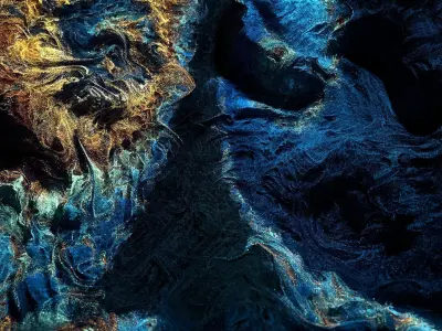 Particles Field Houdini Scene 3D model