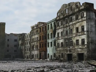  Ruined City Warsaw WW2 1945 