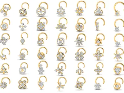 286 Nose pin 3dm details collection set 3D print model