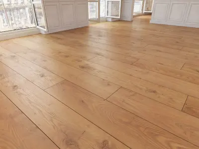 Wooden floor 26 WITHOUT PLUGINS 3D model