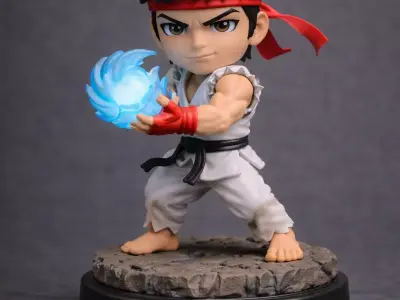 Street Fighter Chibi STL Bundle  3D print model